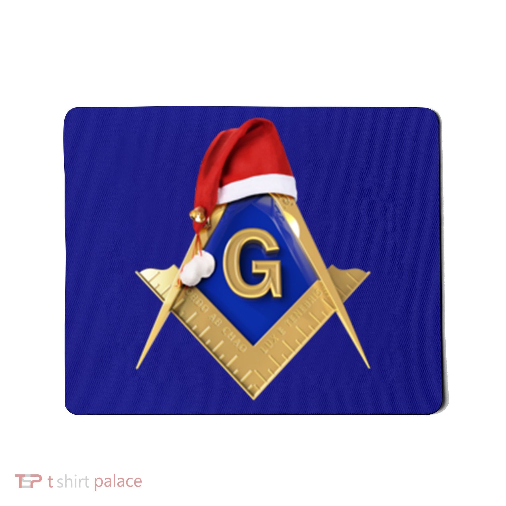 Masonic Xmas Christmas SantaS Hat Freemason Gift Mousepad