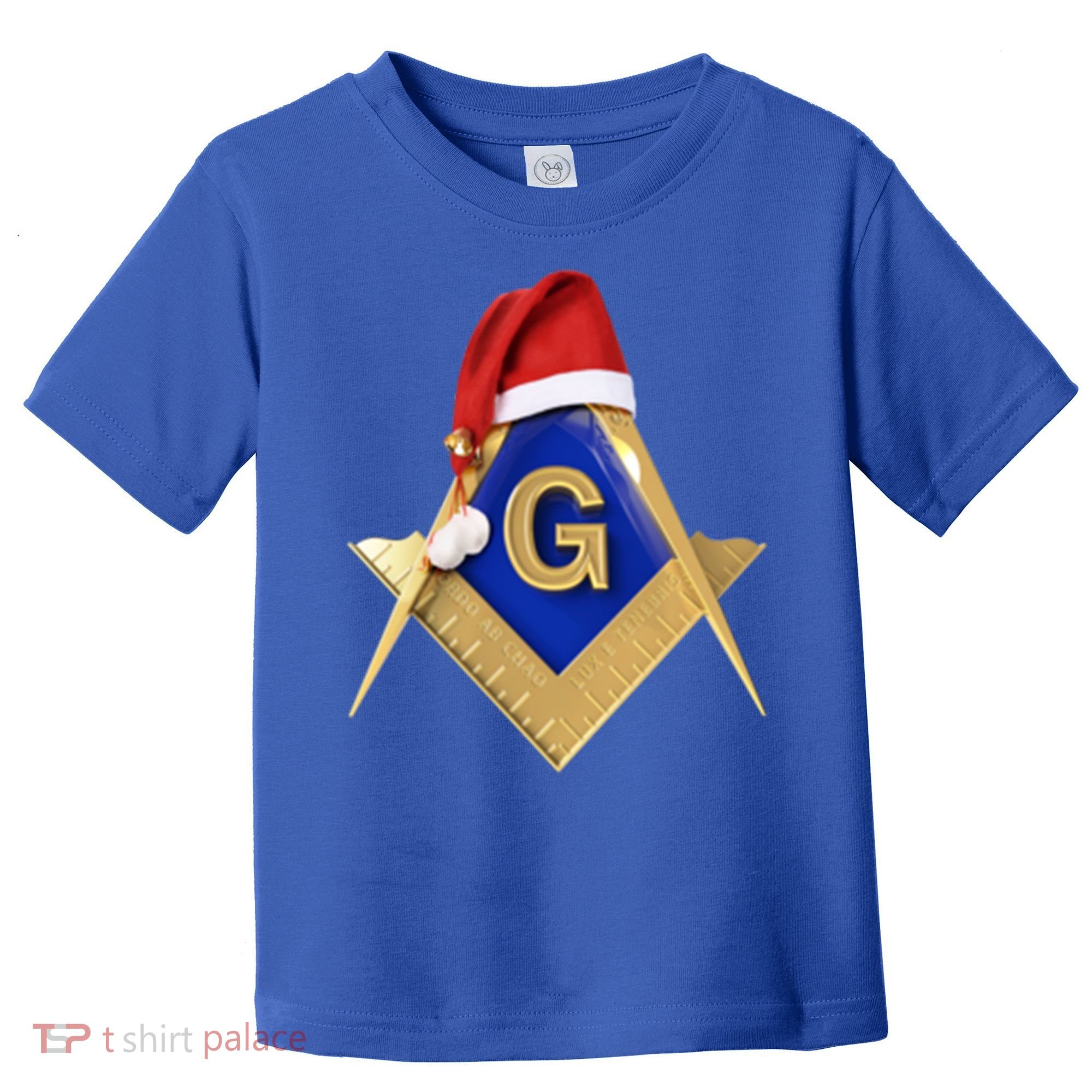 Masonic Xmas Christmas SantaS Hat Freemason Gift Toddler T-Shirt