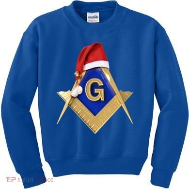 Masonic Xmas Christmas SantaS Hat Freemason Gift Kids Sweatshirt
