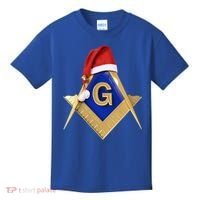 Masonic Xmas Christmas SantaS Hat Freemason Gift Kids T-Shirt thumb 0