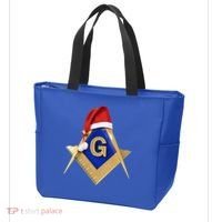 Masonic Xmas Christmas SantaS Hat Freemason Gift Tote Bag thumb 3