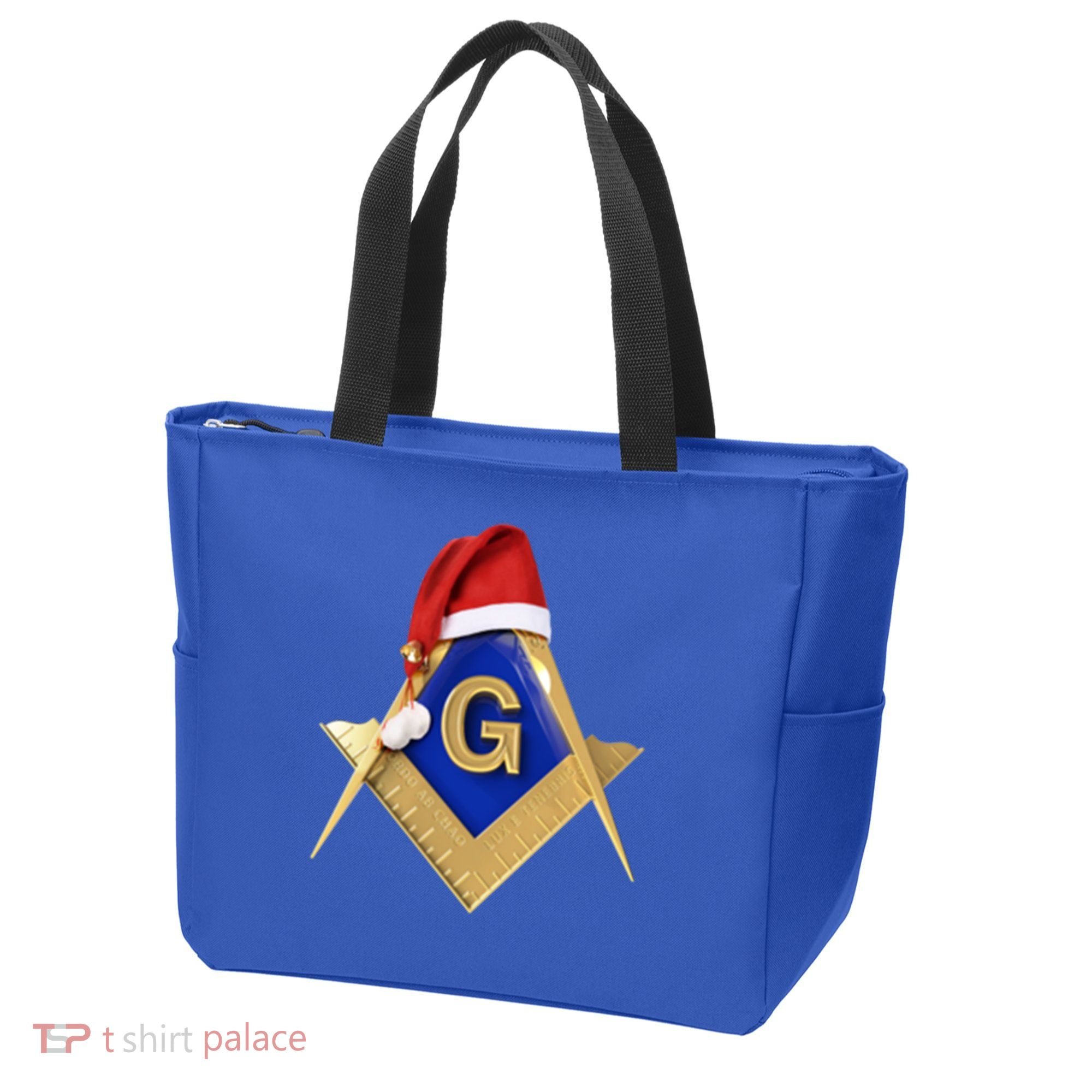 Masonic Xmas Christmas SantaS Hat Freemason Gift Tote Bag