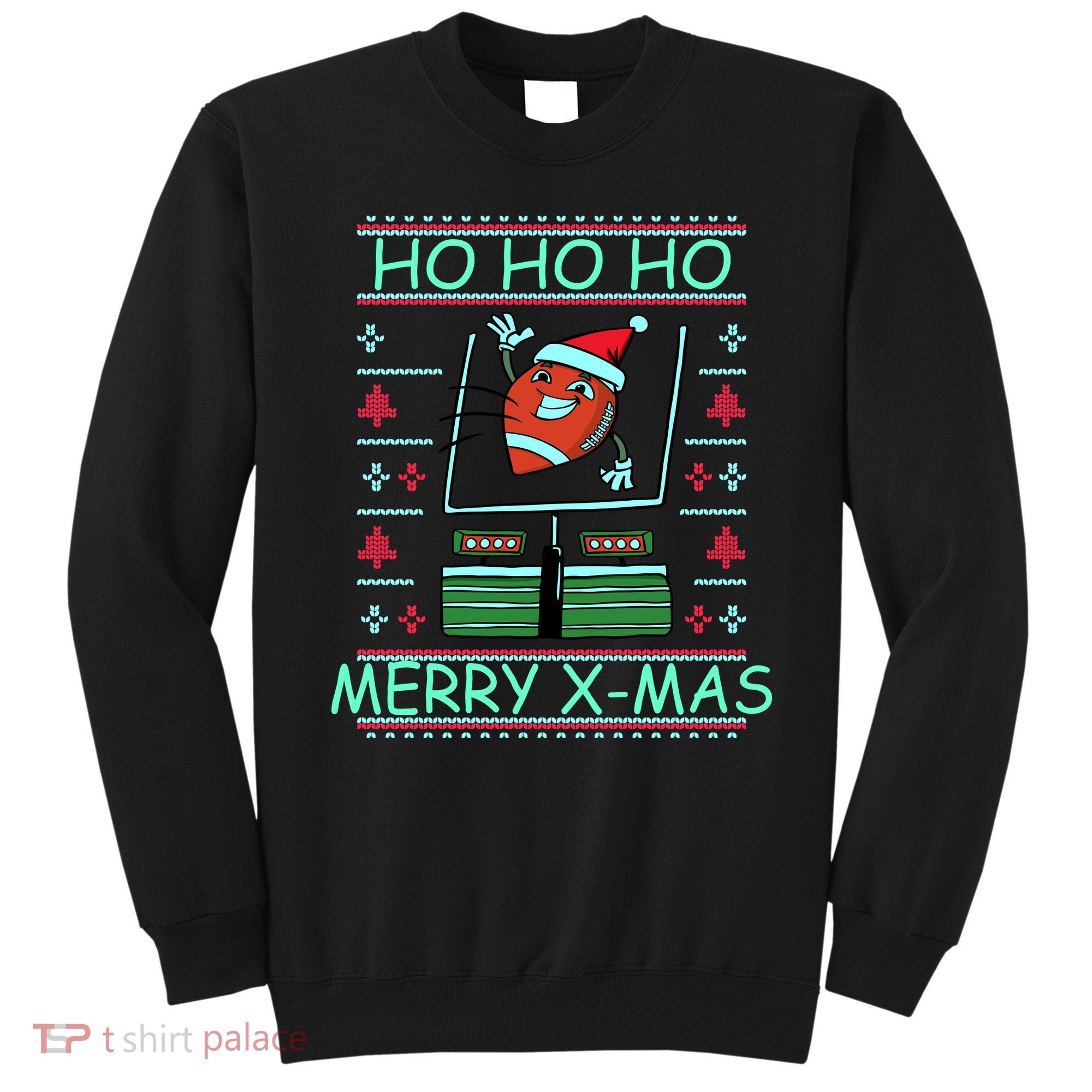 Merry XMas Football Ugly Christmas Sweater Sweatshirt