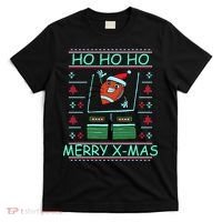 Merry XMas Football Ugly Christmas Sweater T-Shirt thumb 0