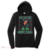 Merry XMas Football Ugly Christmas Sweater Women's Hoodie thumb 0