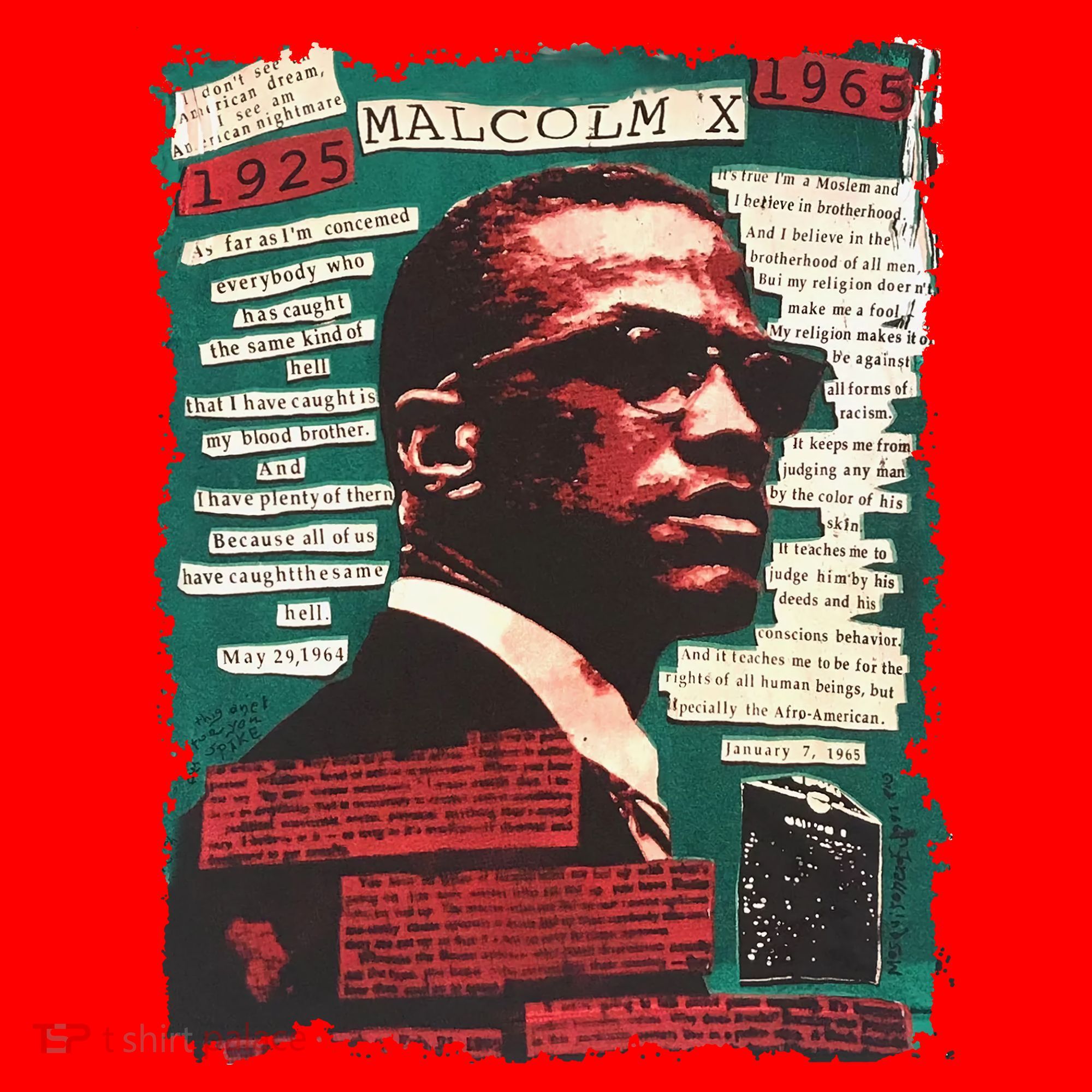 Malcolm X Lover Santa Hat
