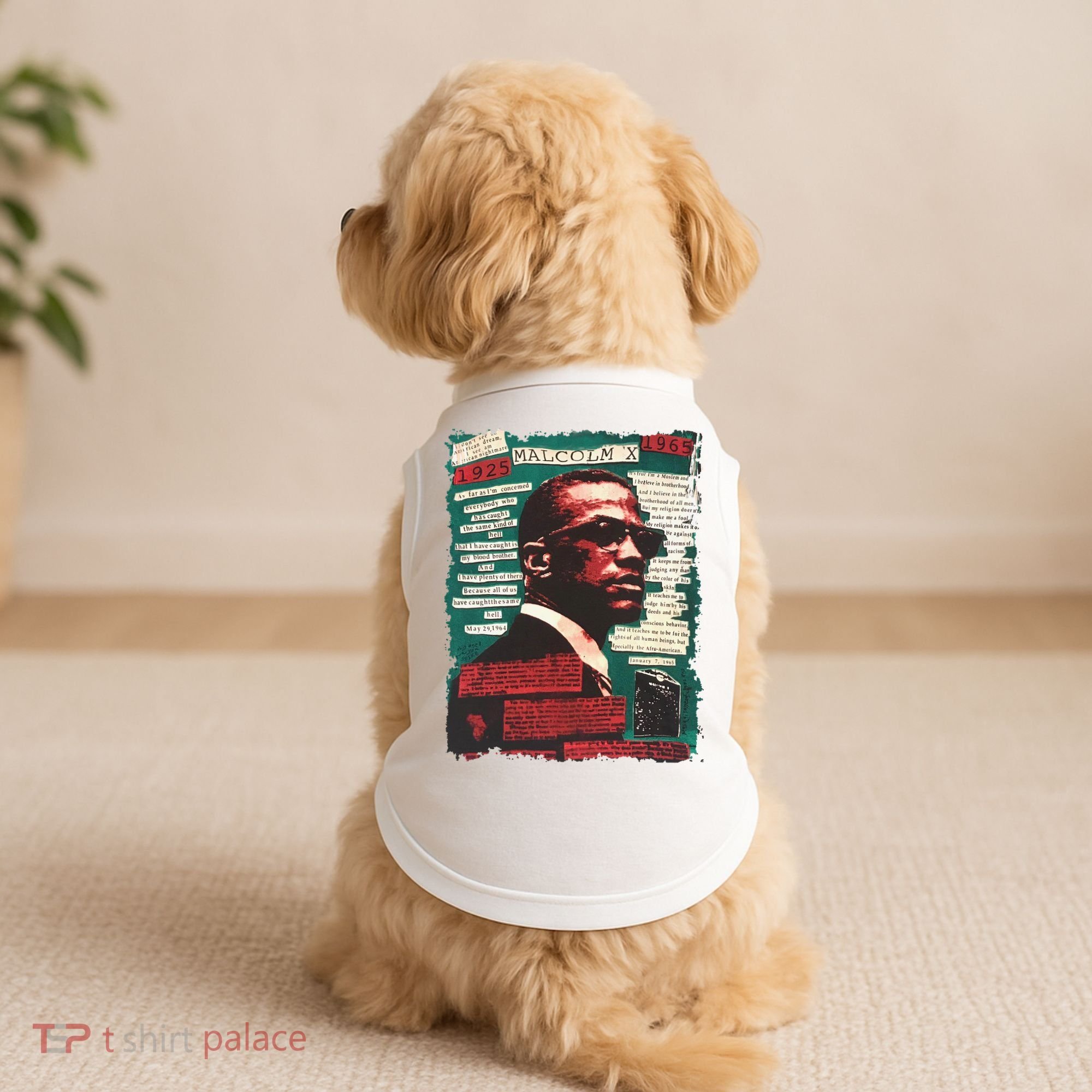 Malcolm X Lover Doggie Tank