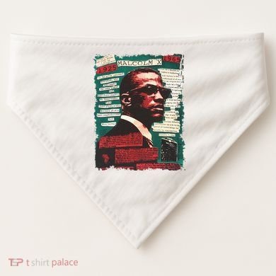 Malcolm X Lover USA-Made Doggie Bandana