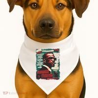 Malcolm X Lover USA-Made Doggie Bandana thumb 1