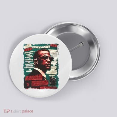 Malcolm X Lover Button