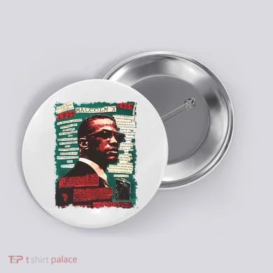 Malcolm X Lover Button