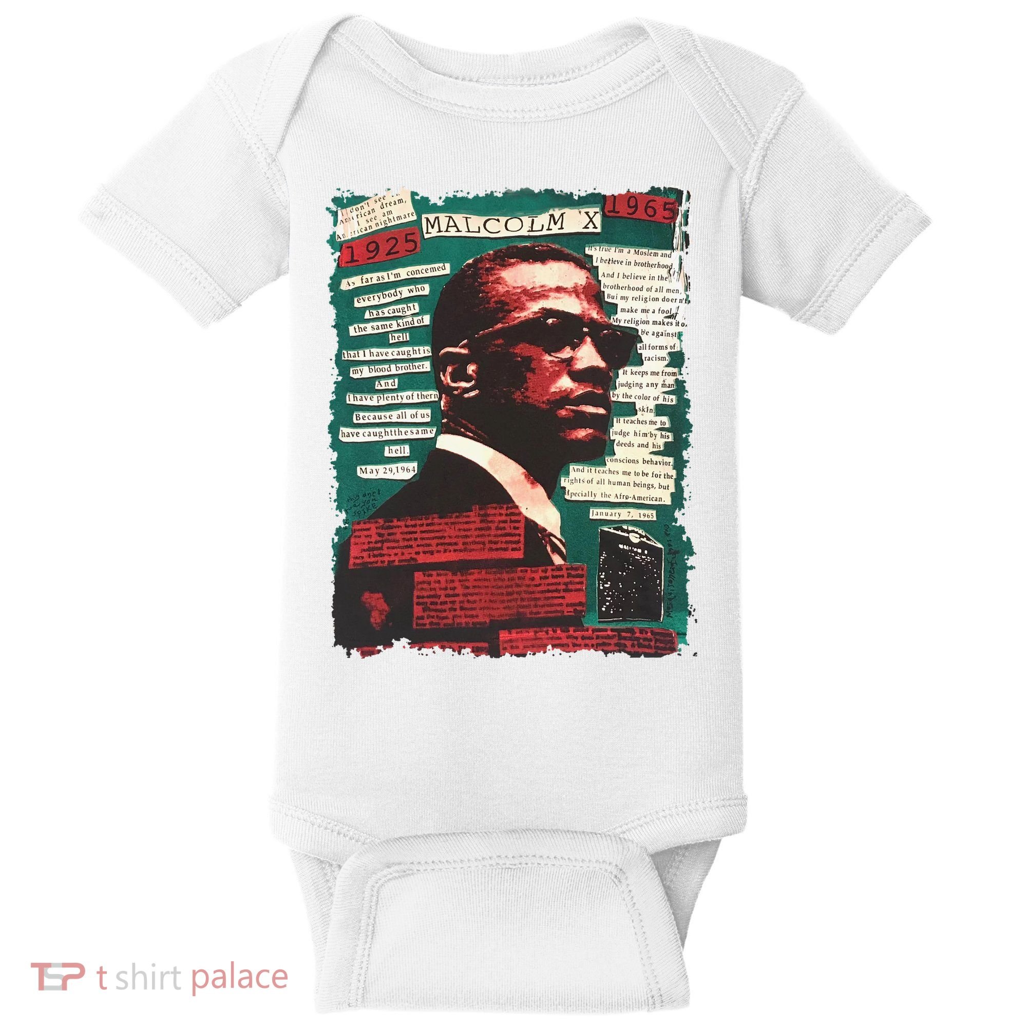 Malcolm X Lover Baby Bodysuit