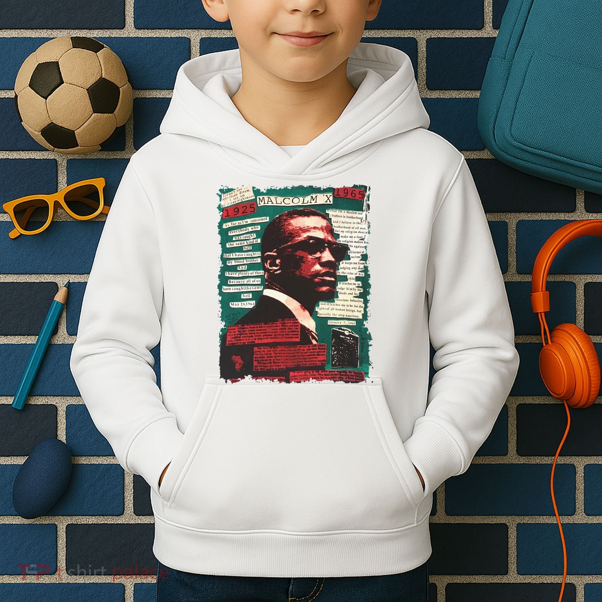 Malcolm X Lover Kids Hoodie