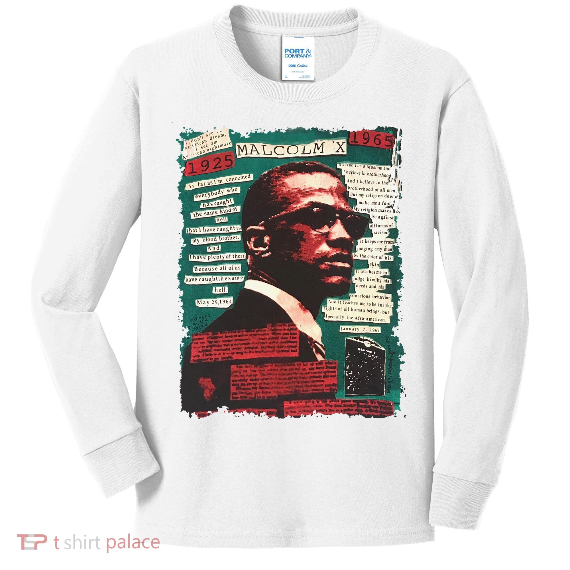 Malcolm X Lover Kids Long Sleeve Shirt