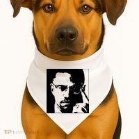 Malcolm X USA-Made Doggie Bandana thumb 1