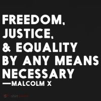 Malcolm X Quote Freedom Justice Equality By Any Means Necessary Coaster thumb 2