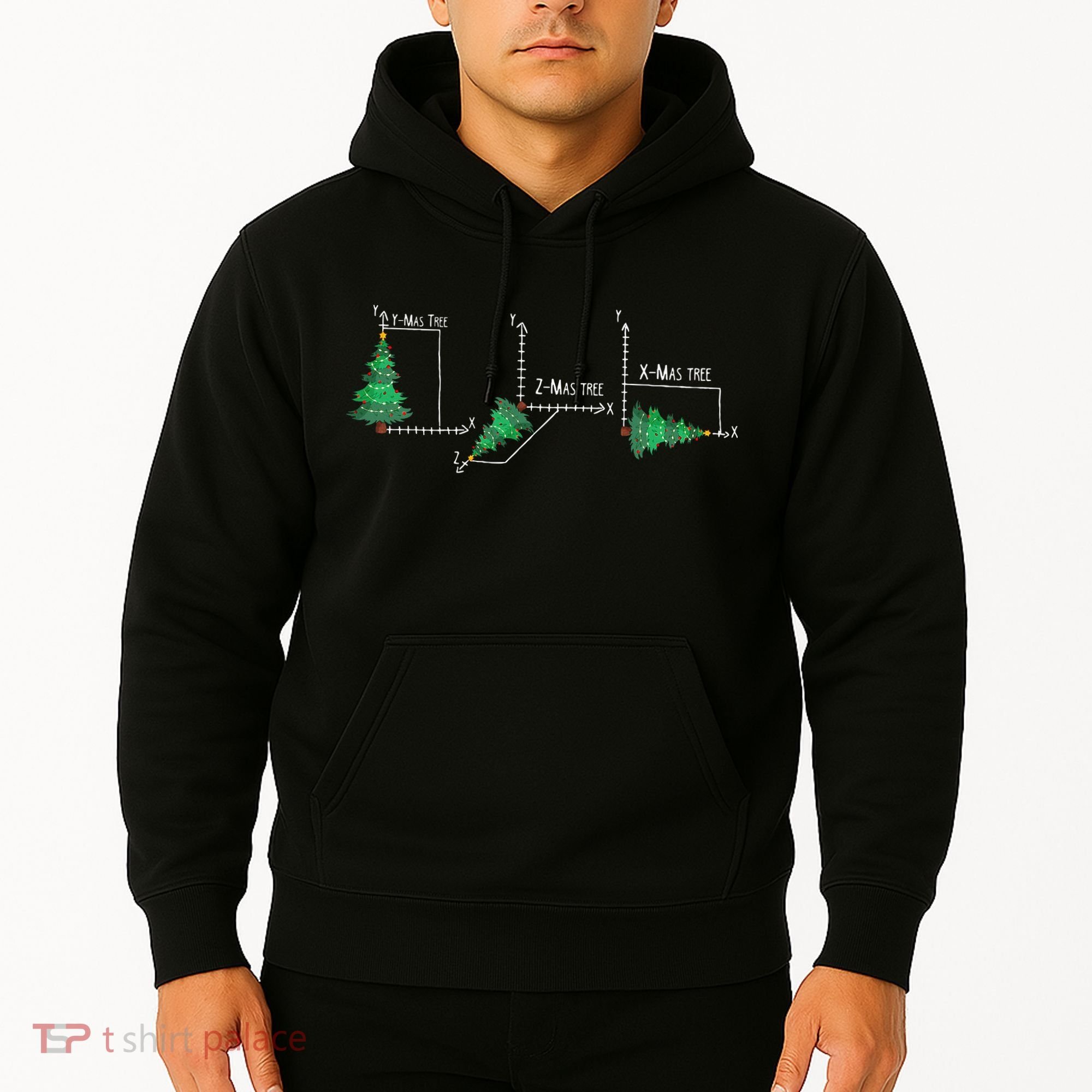merry xmas tree math christmas  Hoodie