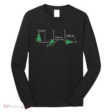 merry xmas tree math christmas  Long Sleeve Shirt