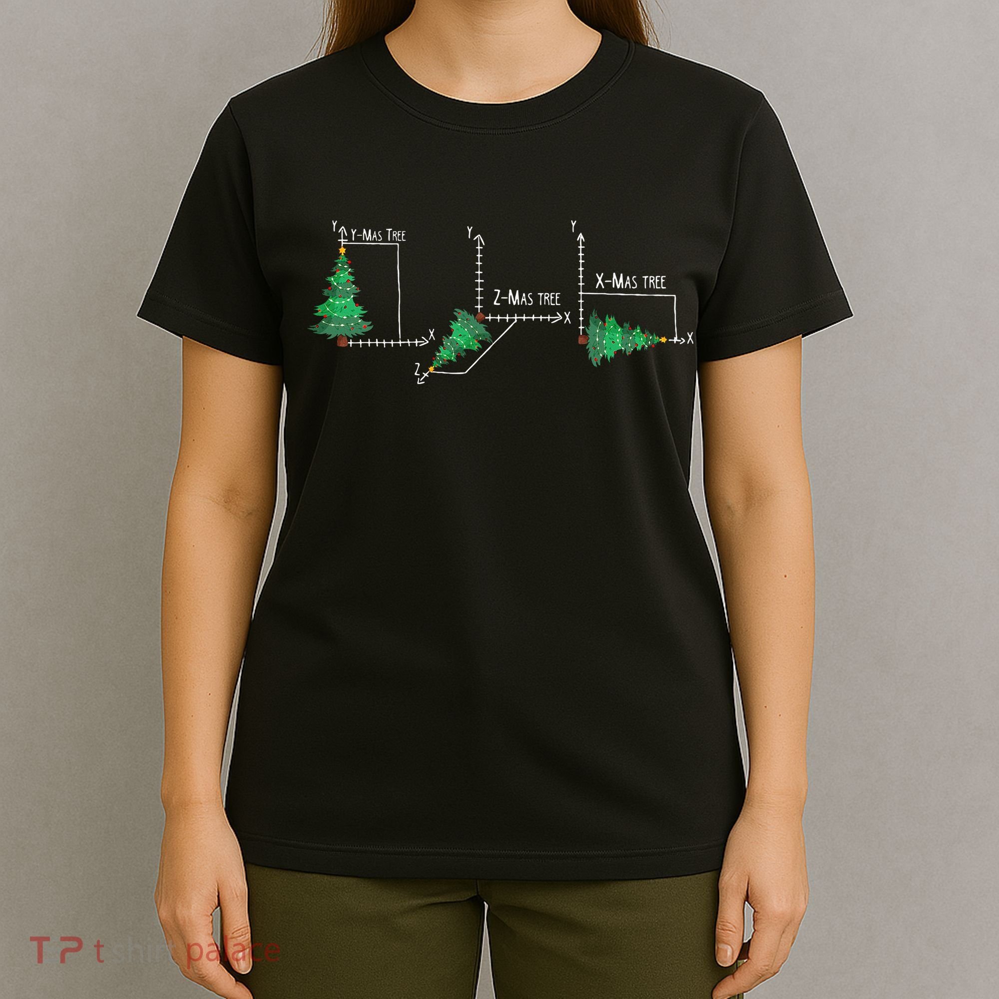 merry xmas tree math christmas  T-Shirt