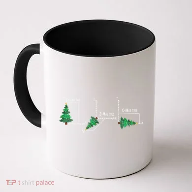 merry xmas tree math christmas Coffee Mug