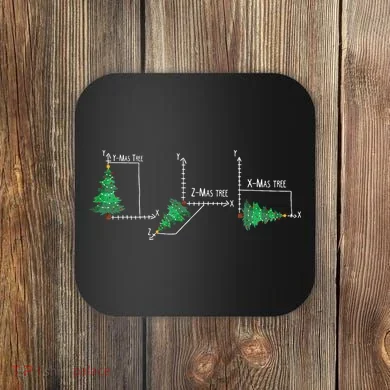 merry xmas tree math christmas  Coaster