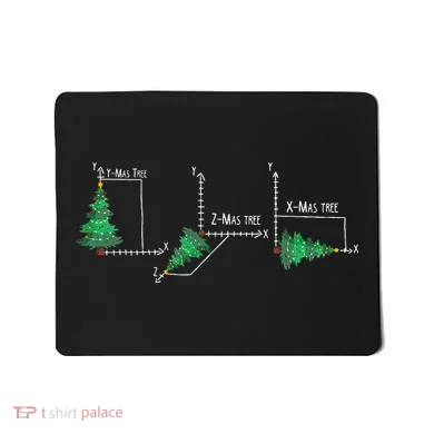 merry xmas tree math christmas  Mousepad