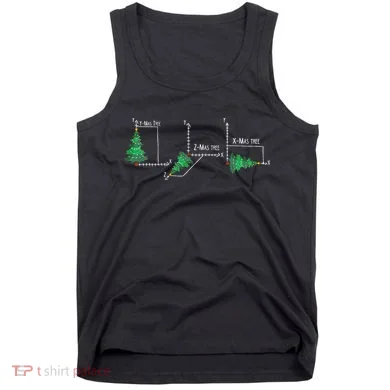 merry xmas tree math christmas Tank Top