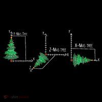 merry xmas tree math christmas  Visor thumb 3