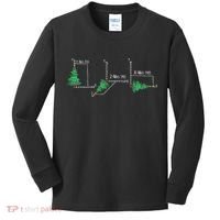 merry xmas tree math christmas  Kids Long Sleeve Shirt thumb 0
