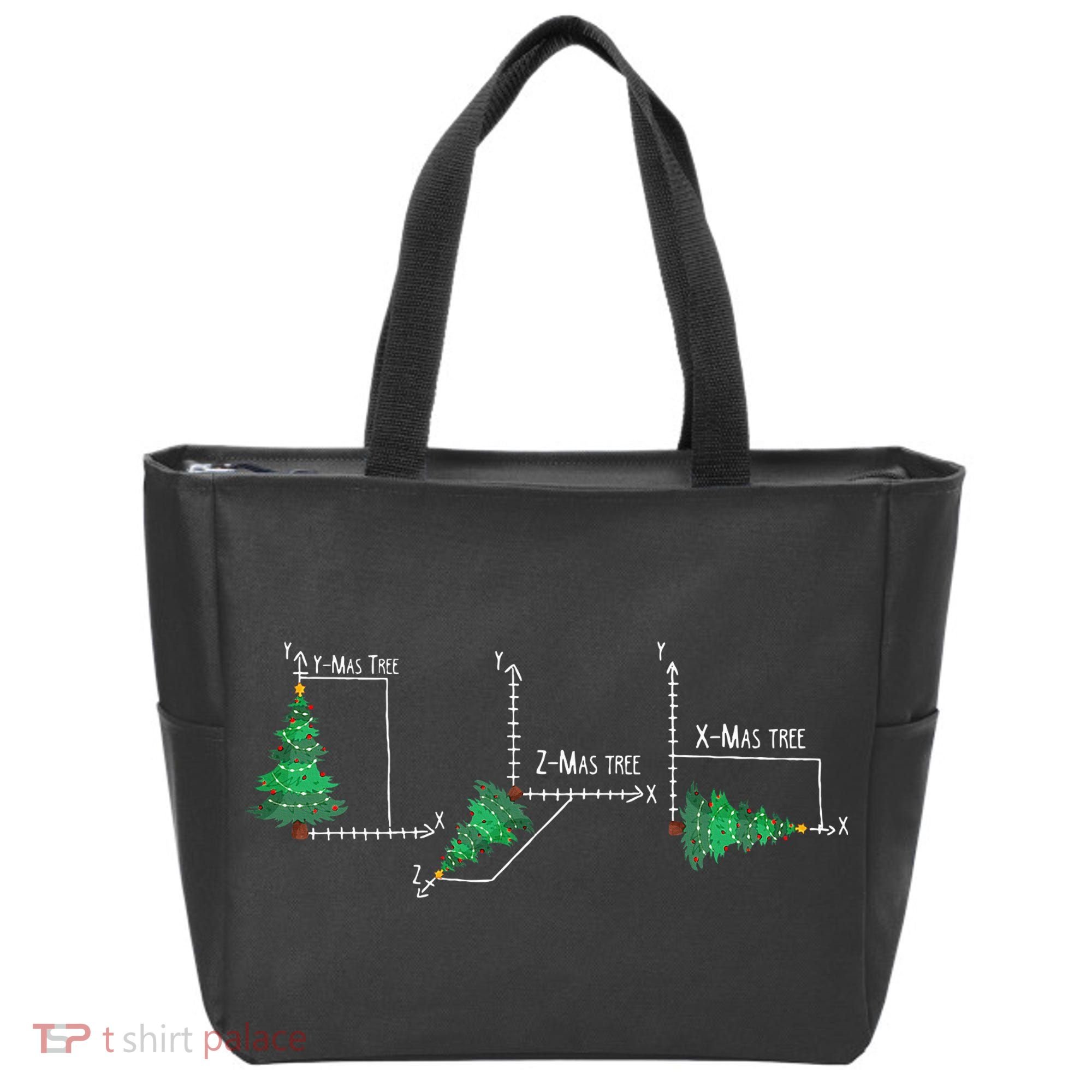 merry xmas tree math christmas  Tote Bag