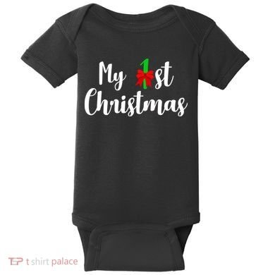 My 1st Christmas Baby Bodysuit