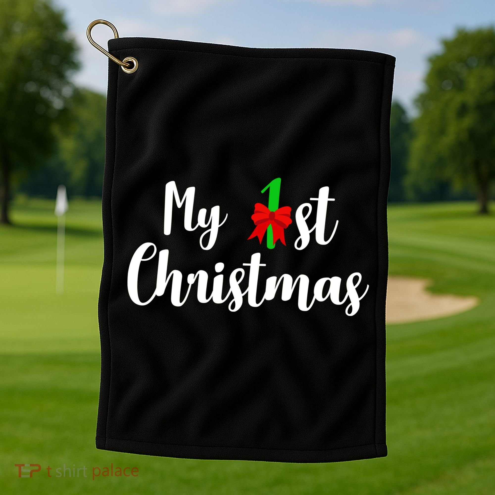 My 1st Christmas Golf Towel