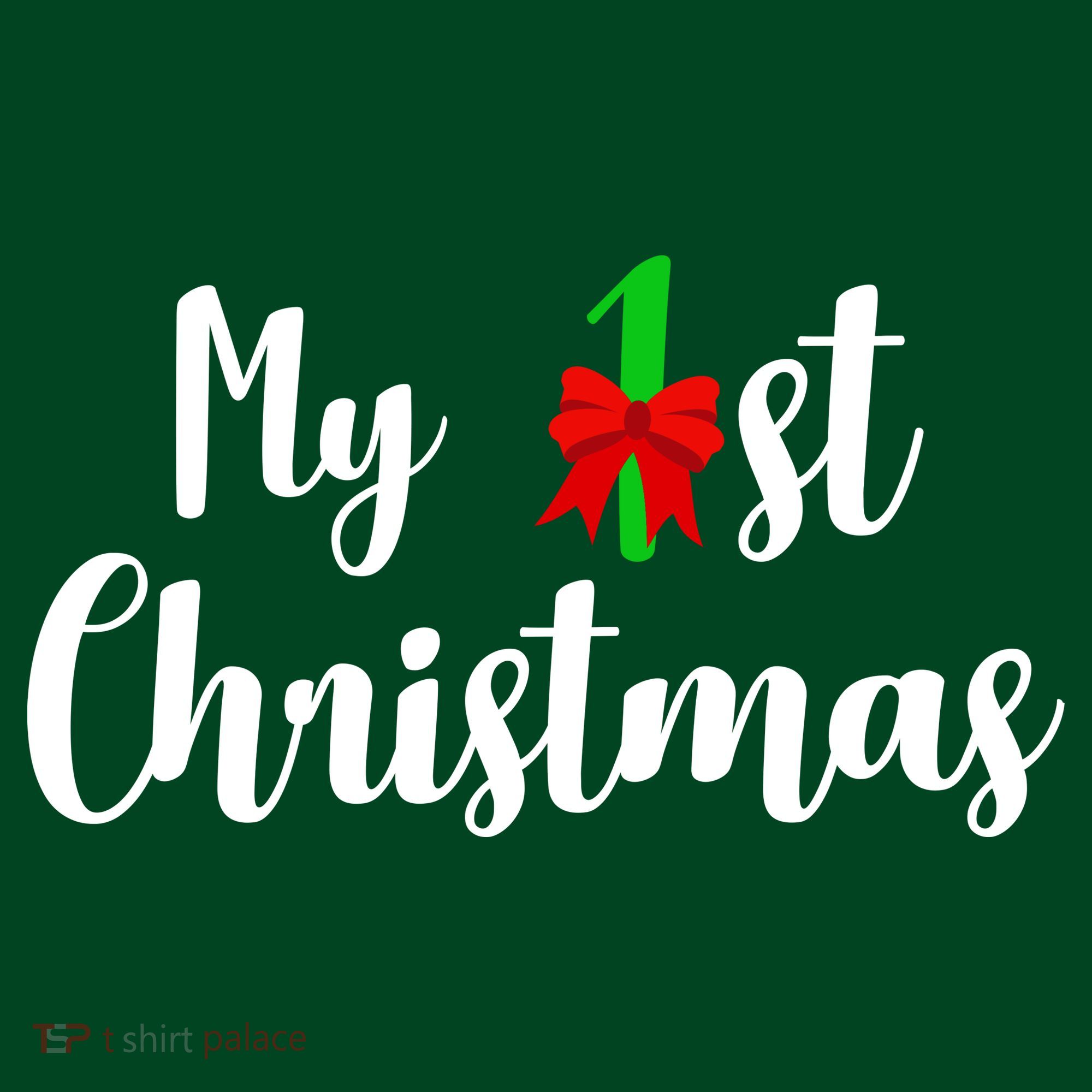 My 1st Christmas Button