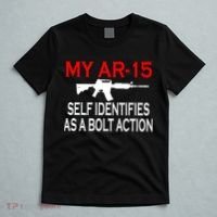 My AR-15 Self Identifies As A Bolt Action T-Shirt thumb 5