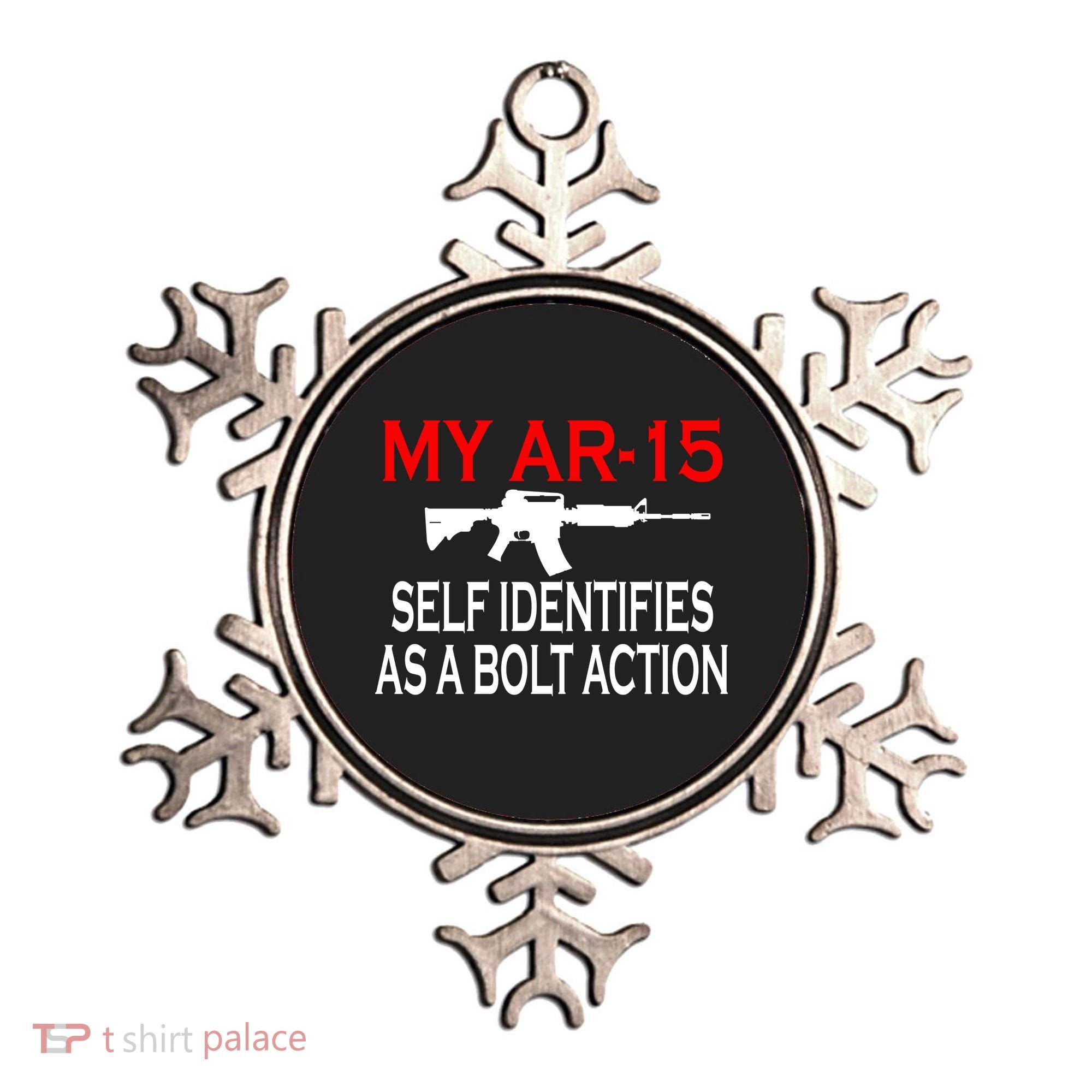 My AR-15 Self Identifies As A Bolt Action Ornament