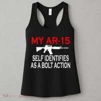 My AR-15 Self Identifies As A Bolt Action Women's Tank Top thumb 3