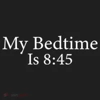 My Bedtime Is 8:45 Golf Towel thumb 3