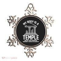 My Body Is A Temple Ancient Crumbling Probably Cursed Haunted Ornament thumb 0