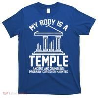 My Body Is A Temple Ancient Crumbling Probably Cursed Haunted T-Shirt thumb 0