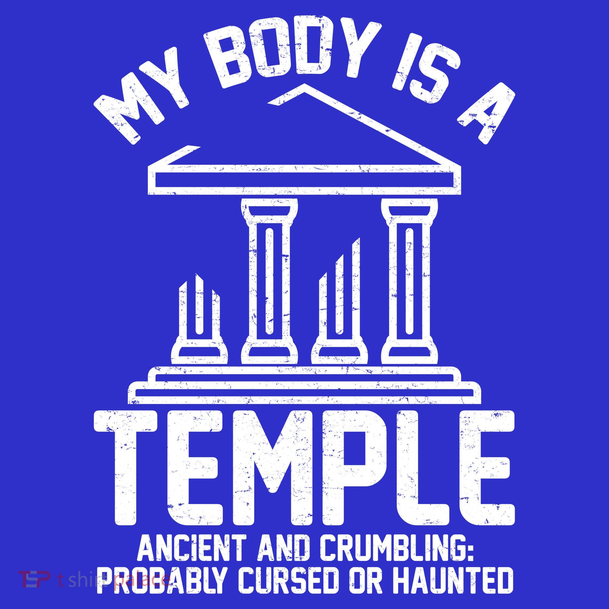 My Body Is A Temple Ancient Crumbling Probably Cursed Haunted Mousepad