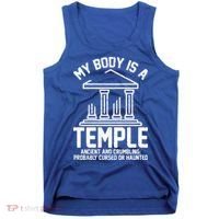 My Body Is A Temple Ancient Crumbling Probably Cursed Haunted Tank Top thumb 0
