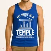 My Body Is A Temple Ancient Crumbling Probably Cursed Haunted Tank Top thumb 3