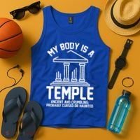 My Body Is A Temple Ancient Crumbling Probably Cursed Haunted Tank Top thumb 4
