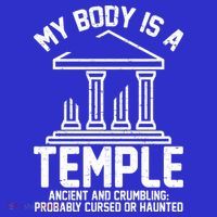 My Body Is A Temple Ancient Crumbling Probably Cursed Haunted Visor thumb 3