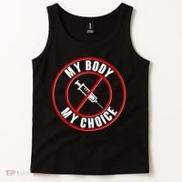 My Body My Choice Anti Vaccine Tank Top thumb 2