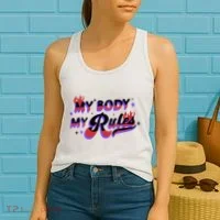 My Body My Rules Women's Tank Top thumb 2