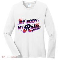 My Body My Rules Women's Long Sleeve Shirt thumb 0