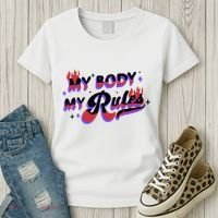 My Body My Rules Women's T-Shirt thumb 3