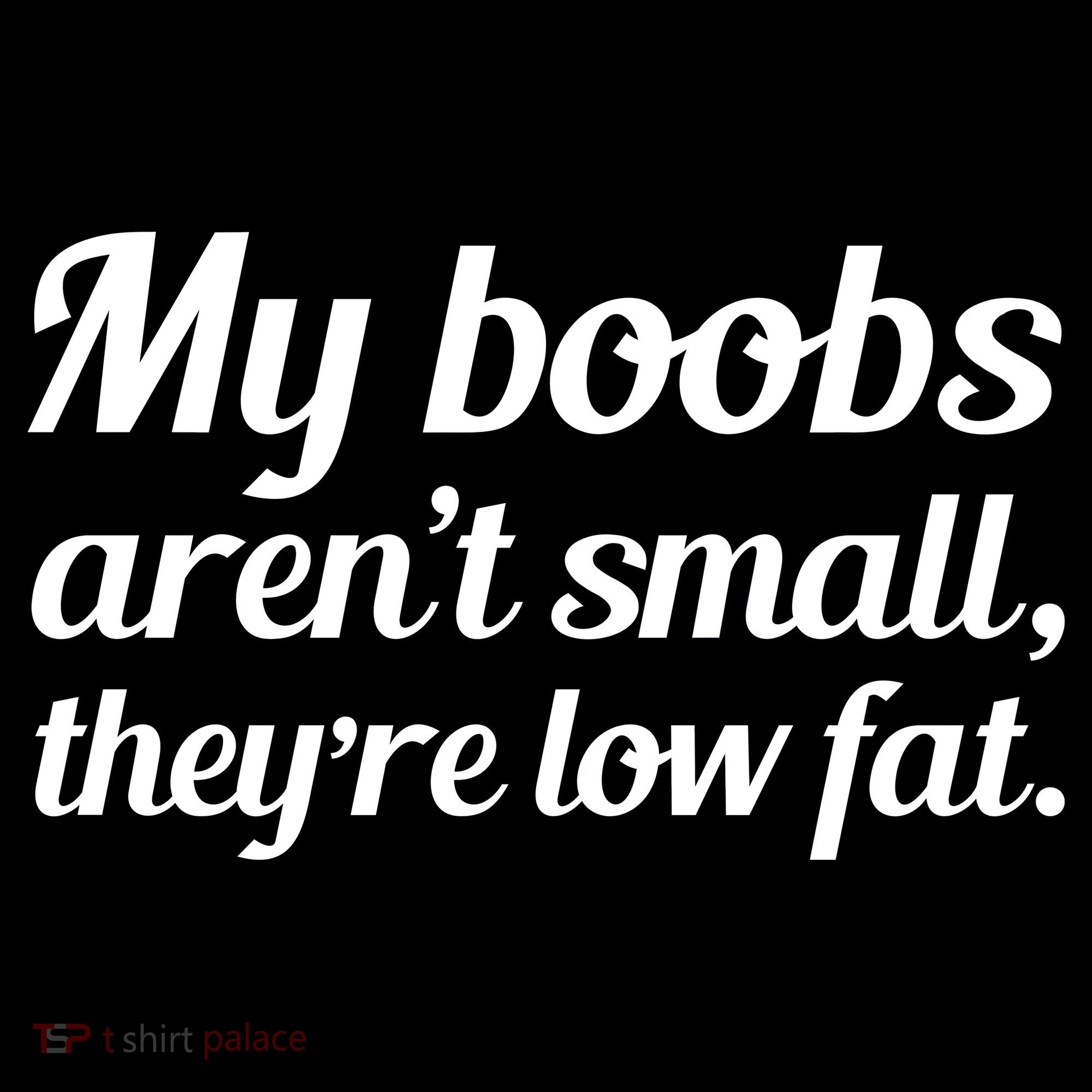 My Boobs Aren't Small They're Low Fat Tank Top