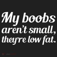 My Boobs Aren't Small They're Low Fat Golf Towel thumb 3